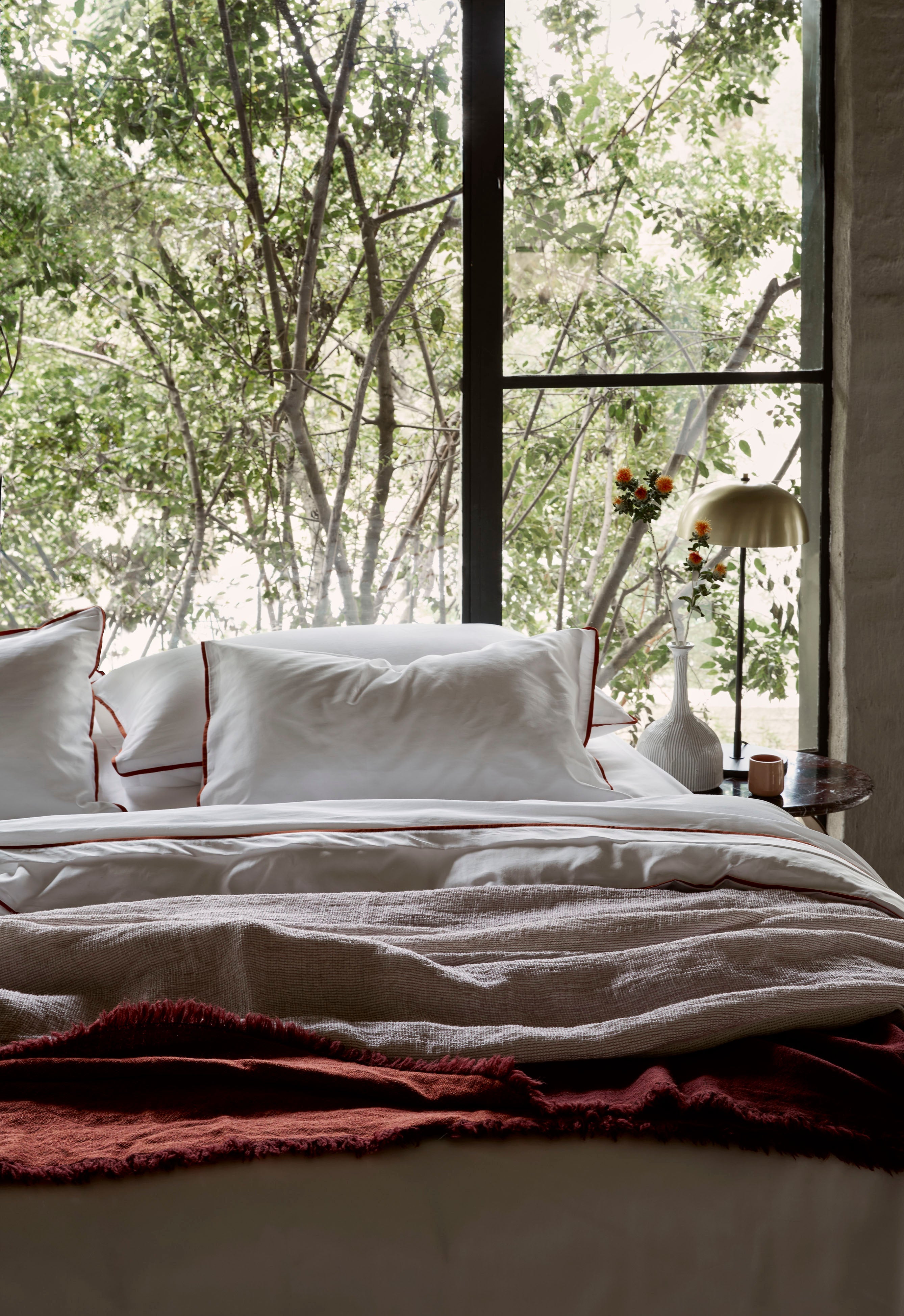 Soft Piping Bedlinen